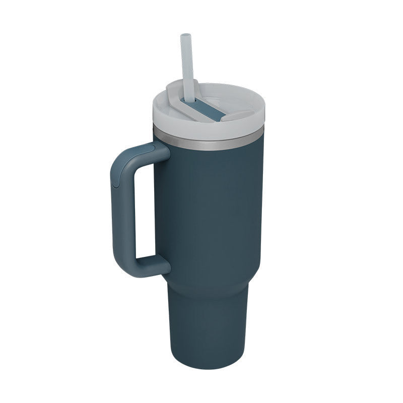 Tumbler With Handle (Straw Insulated)