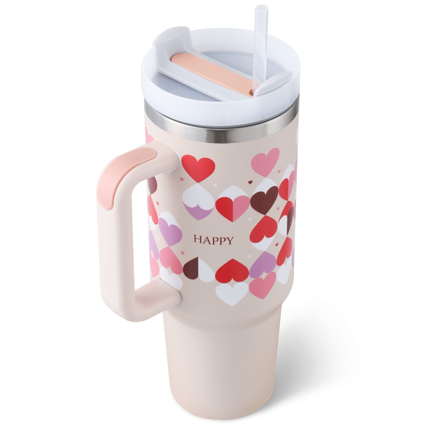 Tumbler With Handle (Straw Insulated)