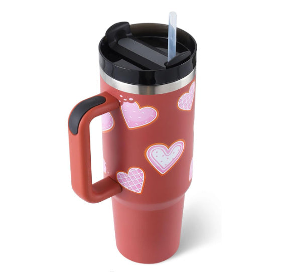 Tumbler With Handle (Straw Insulated)
