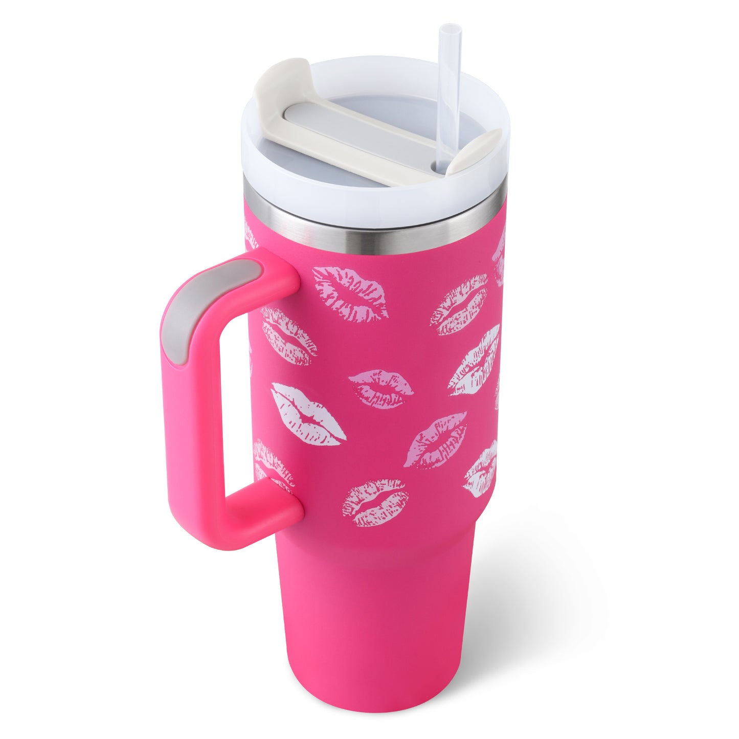 Tumbler With Handle (Straw Insulated)